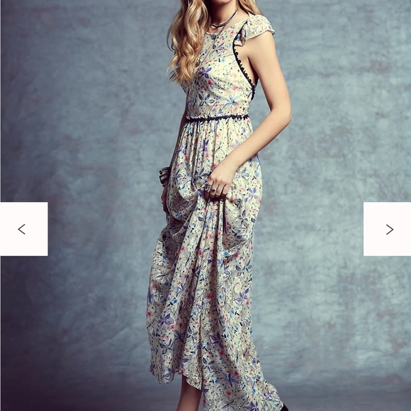 Free People Dresses & Skirts - Free People Cherry Blossom Ruffled Tiered Maxi Dress